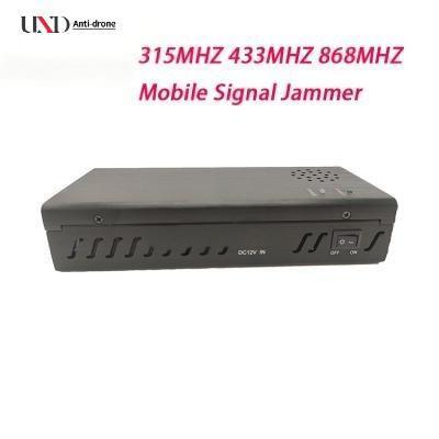 100m Range Portable Signal Jammer with 8000mAh Battery and 3 Bands for Mobile Phone Blocking