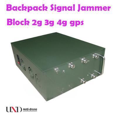 120W Backpack Signal Jammer with 8 Antennas and 100m Range for Mobile Phone Signal Blocking