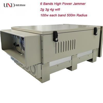 600W Power 6 Bands Waterproof Prison Signal Jammer for Mobile Phone Signal Blocking