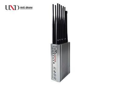 12 Channels Portable Mobile Phone Signal Jammer with 8.4W Power and 20m Range