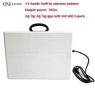14 Bands 103W High Power Mobile Phone Signal Jammer with Built-in Antennas for Strong Jamming Ability