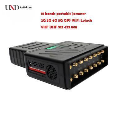18 Bands ABS Shell Portable 5G Mobile Phone Signal Jammer with 20m Range