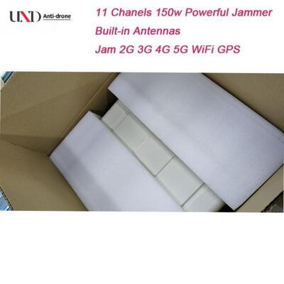 150W Power 11 Channels Mobile Phone Signal Jammer with 50m Range for 2G 3G 4G 5G Blocking