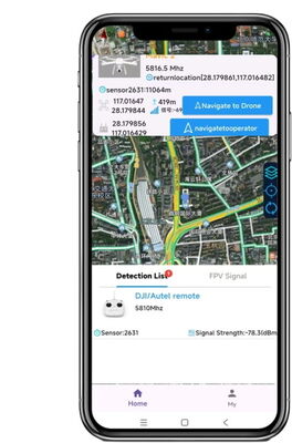 Wide Spectrum Drone Detection Device 70MHz - 6.2GHz UAV Detection Systems Detector 1-10KM FPV Video Capture 2km