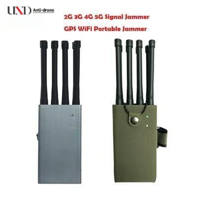 30m Radius Portable Signal Jammer 8 Antennas GPS WIFI Blocker 8W For GPS WiFi 2G 3G 4G 5G Blocking