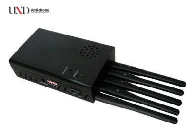 2.5W Output Power Portable Signal Jammer with Fan Cooling System and 5 Antennas for Office and Secret Places