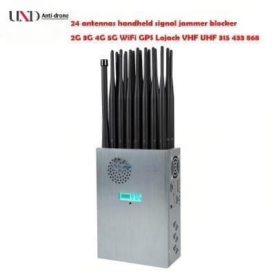 24 Antennas 24W Power 20m Radius Portable Signal Jammer Wireless Frequency Blocker for All Signals