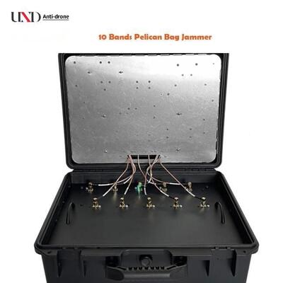 90W Power Portable Signal Jammer with 10 Bands Built-in Antennas and 30-100 Meters Radius Range Frequency Blocker