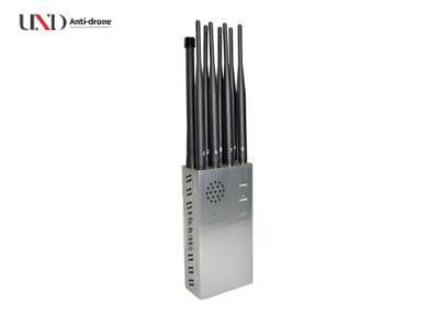 Portable Signal Jammer with 8 Channels 4W Output Power and 20m Jamming Range for Cell Phone Blocking