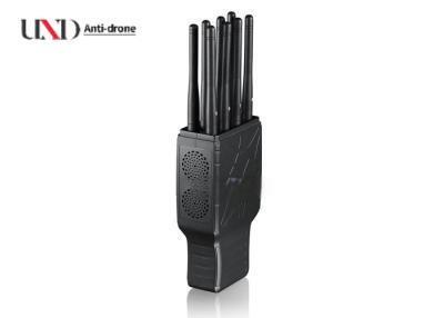 5.5W High Power Portable Signal Jammer with 8 Antennas and 4000mAh Battery for Wide Frequency Blocking