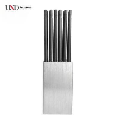 12 Bands 20W Power Handheld Signal Jammer with 20m Radius for 2G 3G 4G 5G WiFi GPS Lojack VHF UHF