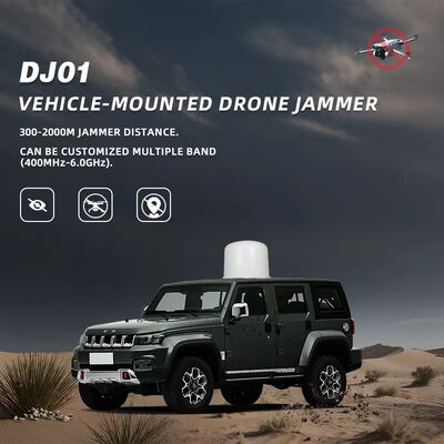 High Power 9 Band 50W Vehicle Mounted Drone Jammer Anti Drone System for UAV Signal Blocking
