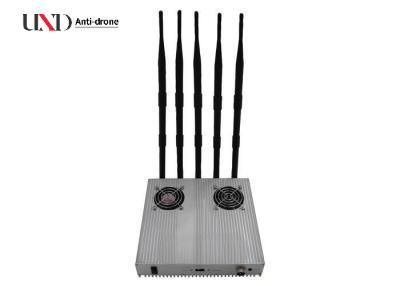 12W Cell Phone Jamming Equipment 5 Antennas Tactical Jammer Customized With 40m Range