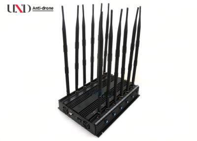 30W Power Wireless Prison Cell Phone Jammer with 12 Antennas Blocking 315MHz 433MHz Frequencies