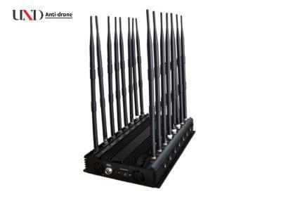Long Range GPS Lojack Prison Cell Phone Jammer with 38W High Power and 16 Antennas