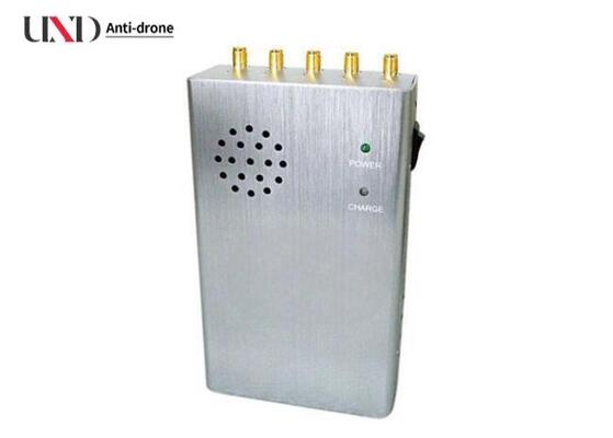 Portable Handheld Wifi Signal Jammer with 5 Bands 2.5W Power and Car Charger 12V DC for Theatres and Galleries