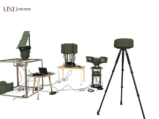 Anti-drone system with 3km detection range, 360 degree monitoring, and RF neutralization for comprehensive drone defense