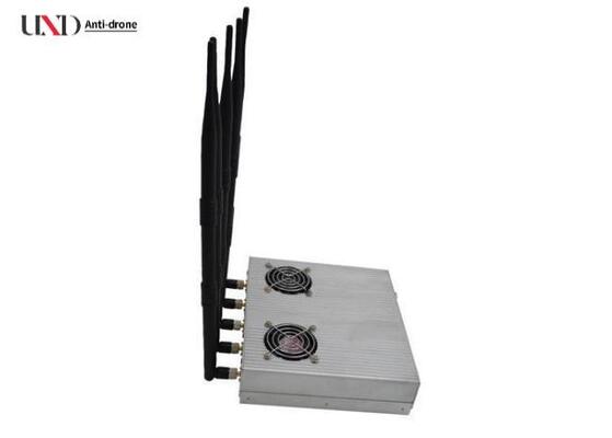 12 Watt 5 Antennas Cell Phone GPS Jammer with 5% - 95% Humidity for Classroom Use