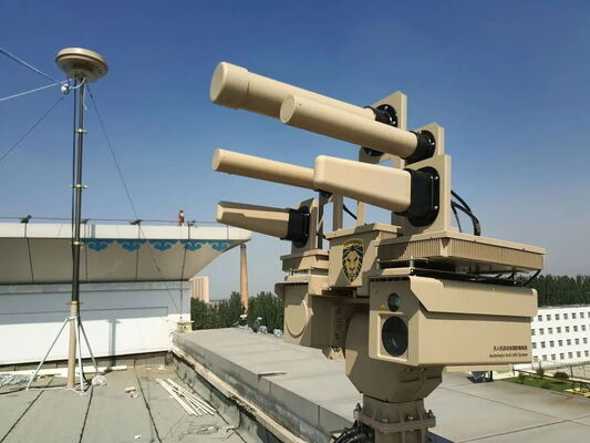 Effective Counter-UAV Jamming System with 3km Detection Range 360 Degree Monitoring and RF Neutralization