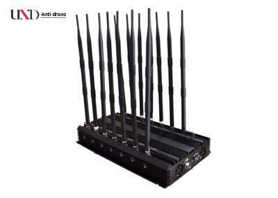35W High Power 14 Channels Adjustable Jamming Distance Cell Phone GPS Jammer and Signal Blocker