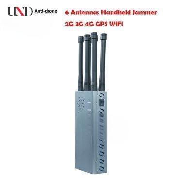 6 Bands 54W Power GPS Jammer and Cell Phone Jammer with 30m Radius Signal Blocker