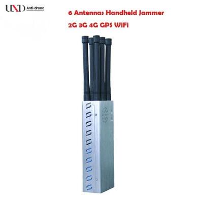 6 Bands 30m Radius 54W Power Portable Cell Phone GPS Jammer and Signal Blocker