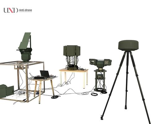 Full Frequency Band Anti-drone System with 3km Detection Range 360 Degree Monitoring and RF Neutralization