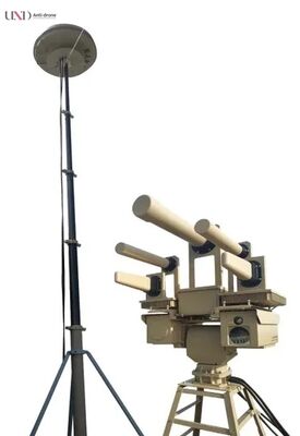 Urban Environment Anti-drone System with 3km Detection Range RF Neutralization and 360 Degree Monitoring