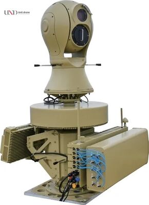Anti-drone system with 3km detection range, 360 degree monitoring, and RF neutralization for comprehensive drone defense