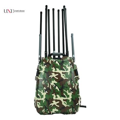 Portable Backpack Drone Jammer and Detector with 2 km Detection Range and 400MHz-6GHz Frequency Coverage