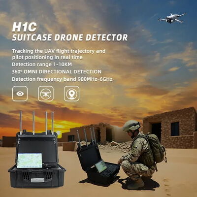 1-10km Detection Range 900MHz-6GHz Portable Drone Detector UAV Detection Equipment for DJI and Common Brands