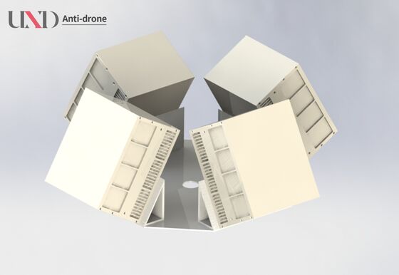 Phased Array Drone Detection Radar with 3km Detection Range, 360° Azimuth Coverage, and X Band Technology for Anti-Drone Safety